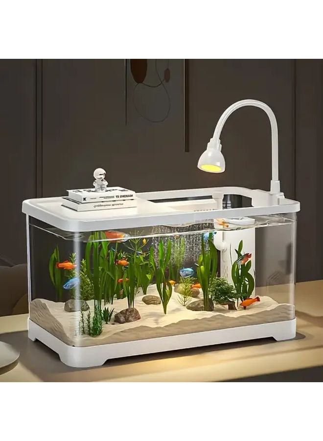 Black Square Acrylic Aquarium Tank with Planting Basket for Fish Turtles Shrimp - Image 4